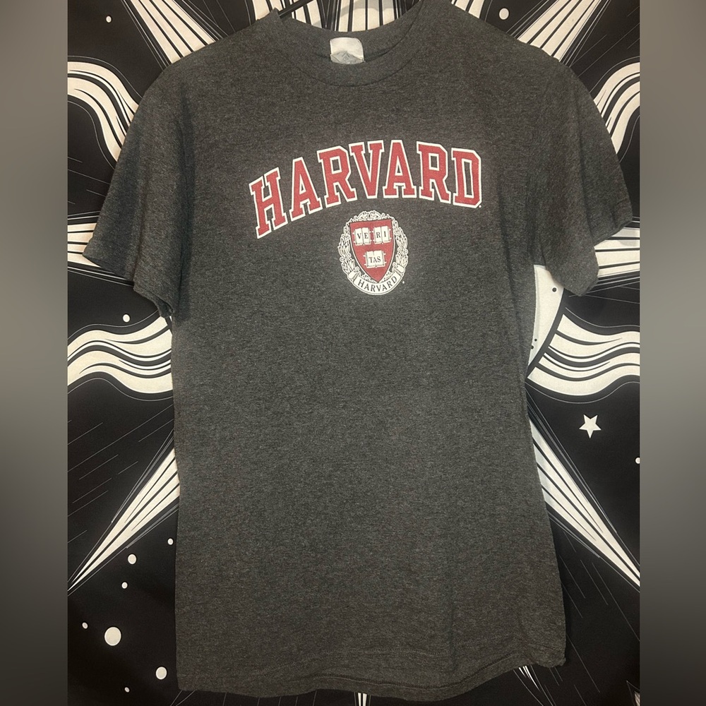 Gray and Red Multicolor Shirt, Harvard University T shirt,College Merch